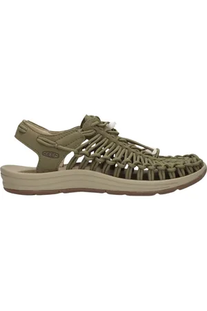 Keen Buty, Kobieta, Zielony, 36 1/2 EU, Modne zielone sneakersy z płótna