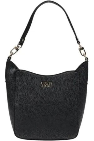 Guess Torebki, Kobieta, Czarny, ONE SIZE, Skóra, Czarna Torba na ramię - Skóra PU
