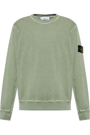 Stone Island Bluzy, Mężczyzna, Zielony, M, Bluza z odpinaną naszywką