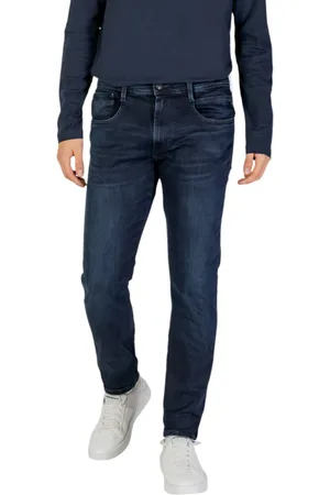 Replay Jeansy, Mężczyzna, Niebieski, W40 L34, Bawełna, Hyperflex Jeansy Slim-fit