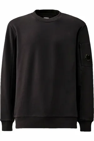 C.P. Company Bluzy, Mężczyzna, Niebieski, 2XL, Len, Diagonal Raised Fleece Crewneck Sweatshirt