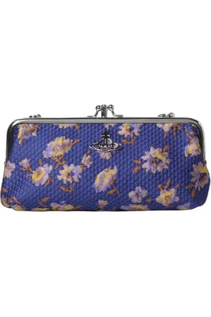 Vivienne Westwood Torebki, Kobieta, Czarny, ONE SIZE, Kwiatowy Łańcuchowy worek na ramię