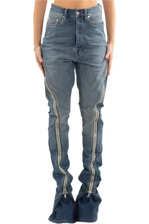 Rick Owens Jeansy, Kobieta, Niebieski, W28, Jeansyy Banana w stylu Washed Bolan