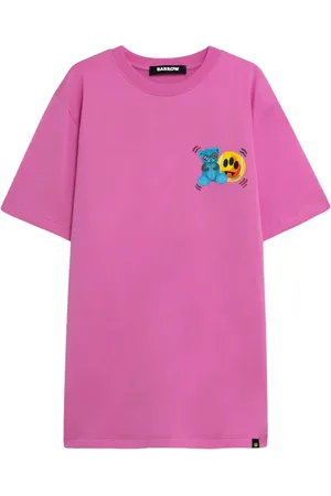 BARROW Koszulki, Mężczyzna, Różowy, M, Prism Jersey T-Shirt