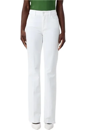 Liu Jo Jeansy, Kobieta, Biały, W30, Eleganckie Białe Straight Leg Jeansy