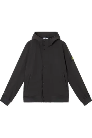 Stone Island Kurtki, Mężczyzna, Czarny, S, Poliester, Kurtka Soft Shell z technologią R_E.dye®