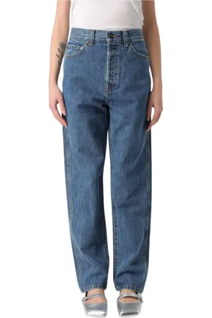 Khaite Jeansy, Kobieta, Niebieski, W27, Dżinsy Relaxed Fit dla Kobiet