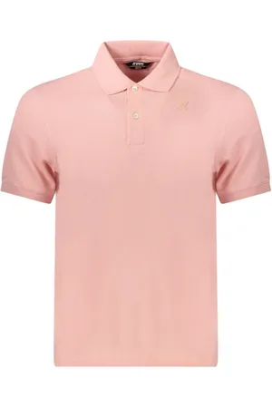 K-Way Koszulki, Mężczyzna, Różowy, XL, Różowa Bawełniana Męska Koszulka Polo