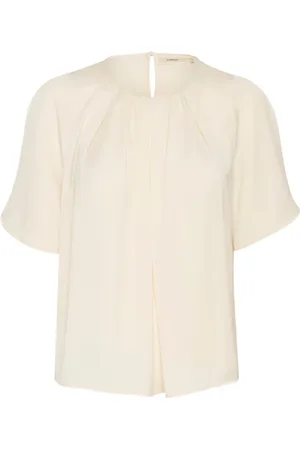 INWEAR Bluzki, Kobieta, Biały, XS, Prosta biała bluzka Whisper