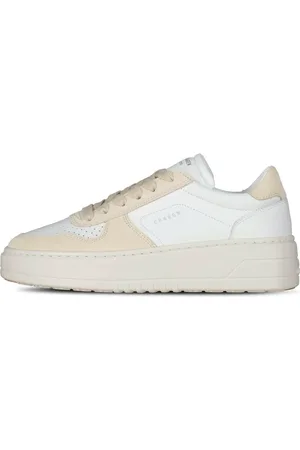 Copenhagen Shoes Buty, Kobieta, Beżowy, 41 EU, Sneakersy na Platformie z Szczegółami Skórnymi