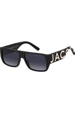 Marc Jacobs Akcesoria, unisex, Czarny, 57 MM, Czarne Białe/Ciemnoszare Okulary przeciwsłoneczne