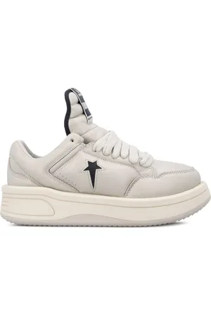 Rick Owens Buty, Kobieta, Biały, 36 EU, Turbo A12062C Stylowe Sneakersy