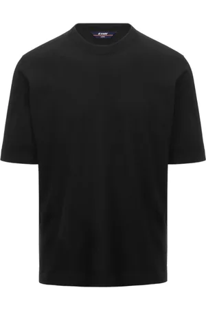 K-Way Koszulki, Mężczyzna, Czarny, M, Klasyczny Czarny Bawełniany T-shirt