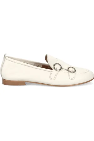 SANGIORGIO Buty, Kobieta, Biały, 36 EU, Miękka skórzana mokasynowa but