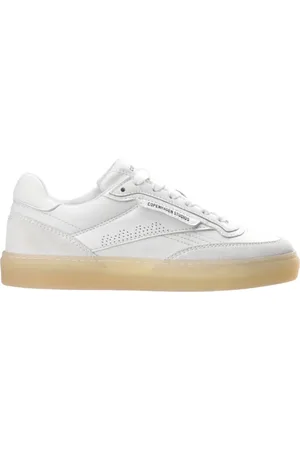 Copenhagen Shoes Buty, Mężczyzna, Biały, 37 EU, Skóra, Retro Skórzane Sneakersy Biało-Kremowe