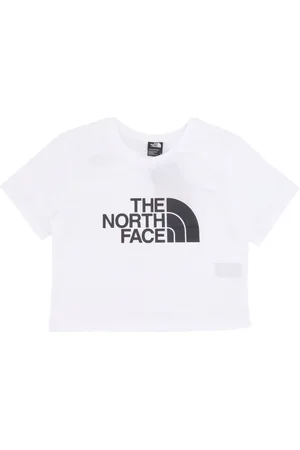 The North Face Koszulki, Kobieta, Biały, M, Biała Koszulka Cropped z Krótkim Rękawem