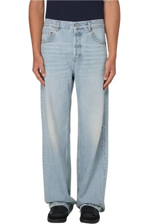 Saint Laurent Jeansy, Mężczyzna, Niebieski, W32, Niebieskie Spodnie Slim-Fit