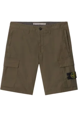 Stone Island Szorty, Mężczyzna, Zielony, W36, Bawełniana Tela Spadochronowa Bermuda