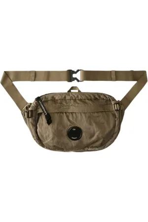 C.P. Company Torebki, Mężczyzna, Zielony, ONE SIZE, Nylon, Nylonowa Torba na Ramię - Khaki