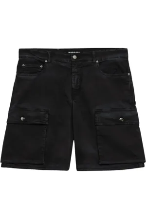 BARROW Szorty, Mężczyzna, Czarny, W34, Cargo Bermuda Shorts z Mini Logo