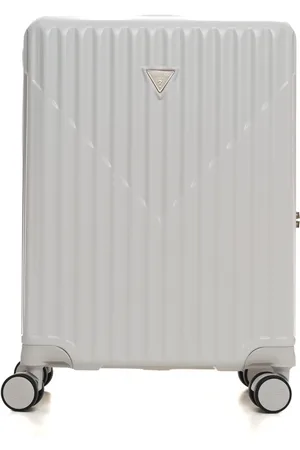 Guess Walizki, Kobieta, Biały, ONE SIZE, Elegancka Trolley z 4 Kołami