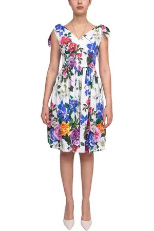 Dolce & Gabbana Sukienki, Kobieta, Wielobarwność, XS, Kwiatowa Sukienka