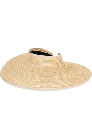 Borsalino Akcesoria, Kobieta, Beżowy, ONE SIZE, Słomkowy kapelusz z szerokim rondem Elegancki styl