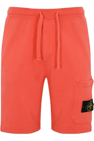 Stone Island Szorty, Mężczyzna, Pomarańczowy, S, Organiczne Bawełniane Szorty Cargo Bermuda