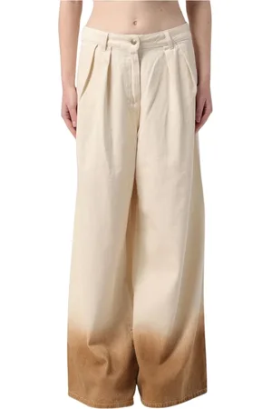 Alanui Jeansy, Kobieta, Żółty, W28, Ombre Wide Leg Jeansy