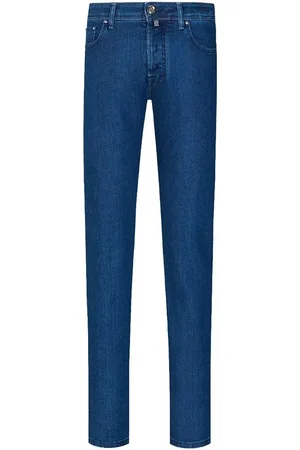 Jacob Cohen Jeansy, Mężczyzna, Niebieski, W33, Denim, Niebieskie Męskie Jeansyy z Bawełny