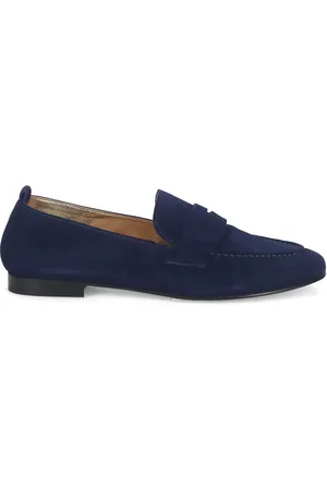 SANGIORGIO Buty, Kobieta, Niebieski, 38 EU, Zamsz, Niebieski Mokasyn zamszowy But