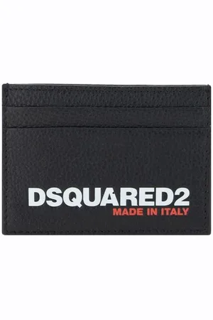 Dsquared2 Akcesoria, Mężczyzna, Czarny, ONE SIZE, Monogram Portfel na Karty