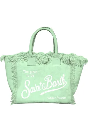 MC2 SAINT BARTH Torebki, Kobieta, Zielony, ONE SIZE, Mint Canvas Small Bag
