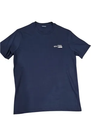 Paul & Shark Koszulki, Mężczyzna, Niebieski, XL, Granatowy T-shirt z logo