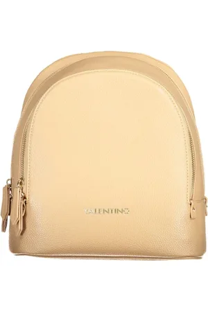 Valentino by Mario Valentino Torebki, Kobieta, Beżowy, ONE SIZE, Len, Beżowy Plecak z Regulowanymi Paskami