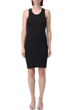 Helmut Lang Sukienki, Kobieta, Czarny, S, Czarna Sukienka Mini z Odkrytymi Plecami