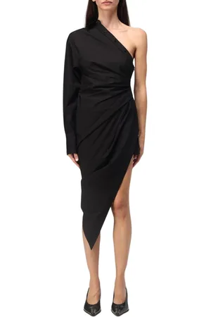 Alexander Wang Sukienki, Kobieta, Czarny, 3XL, Czarna Sukienka Koszulowa z Poplinu