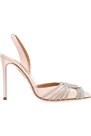 Aquazzura Buty, Kobieta, Różowy, 36 EU, Eleganckie szpilki Slingback