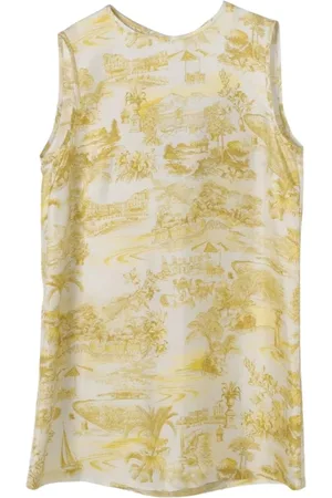 Max Mara Koszulki, Kobieta, Wielobarwność, XL, Szara Jedwabna Sukienka, Elegancka i wszechstronna