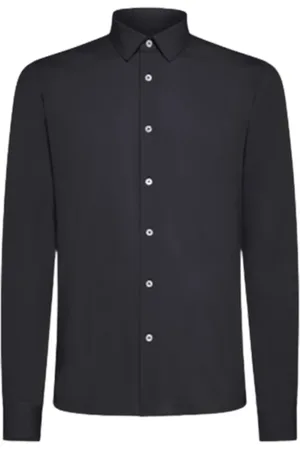 RRD Koszule, Mężczyzna, Niebieski, M, Slim Fit Granatowa Czarna Koszula Oxford