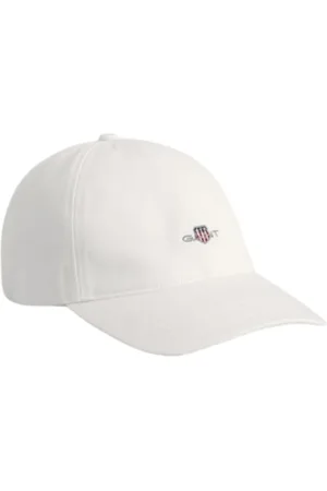 GANT Akcesoria, Mężczyzna, Biały, ONE SIZE, Bawełna, Czapka z Daszkiem Shield