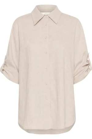 INWEAR Bluzki, Kobieta, Beżowy, M, Luźna Bluzka Haze Melange
