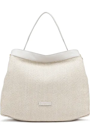 Gianni chiarini Torebki, Kobieta, Beżowy, ONE SIZE, Słoma Crossbody Torba Ivory Linia Ottavia