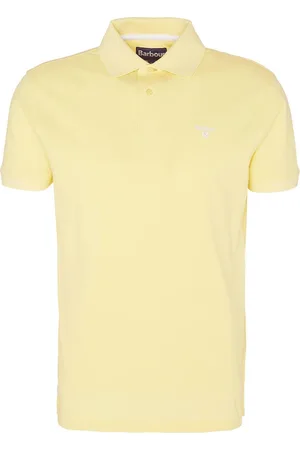 Barbour Koszulki, Mężczyzna, Żółty, S, Lekki polo sportowe cytrynowe dziedzictwo