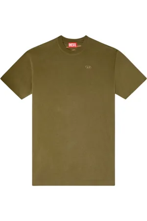 Diesel Koszulki, Mężczyzna, Zielony, L, Bawełna, Organiczna bawełna T-Boggy-Megoval-D T-shirt