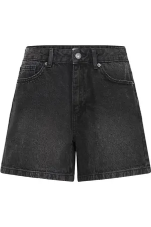 Ichi Szorty, Kobieta, Czarny, L, Denim, Luźne Szorty Dla Kobiet