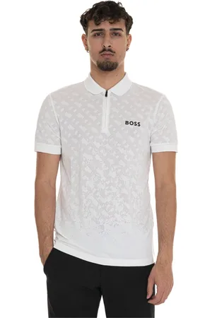 HUGO BOSS Koszulki, Mężczyzna, Biały, L, Klasyczny Polo Shirt dla Mężczyzn