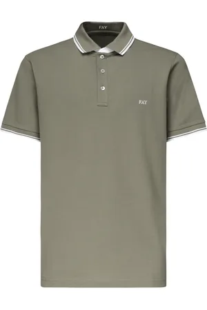 FAY Koszulki, Mężczyzna, Zielony, M, Zielone T-shirty i Pola z krótkimi rękawami