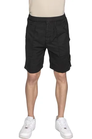 Stone Island Szorty, Mężczyzna, Czarny, W36, Czarne Szorty Bermuda Comfort