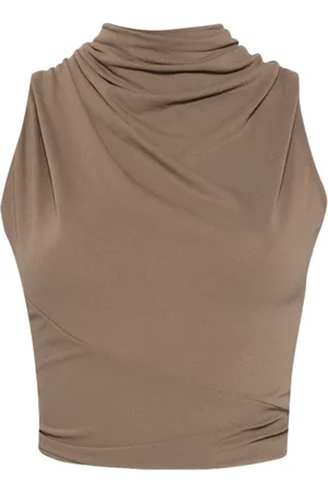 Rick Owens Koszulki, Kobieta, brązowy, M, Poppy Knit Top